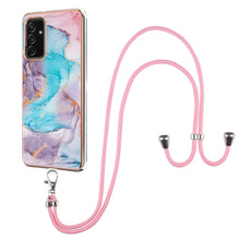 Load image into Gallery viewer, Electroplating Pattern IMD TPU Shockproof Case with Neck Lanyard, For Samsung Galaxy A82 5G, For Samsung Galaxy M11 / A11, For Samsung Galaxy S20, For Samsung Galaxy S20 FE 5G / 4G, For Samsung Galaxy S20+, For Samsung Galaxy S20 Ultra                 ...