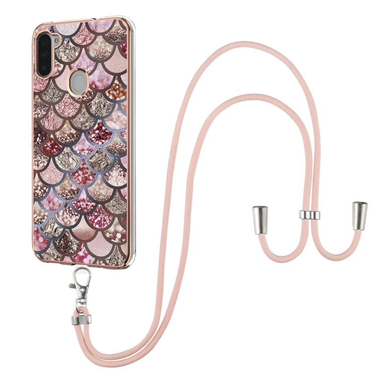 Electroplating Pattern IMD TPU Shockproof Case with Neck Lanyard, For Samsung Galaxy A82 5G, For Samsung Galaxy M11 / A11, For Samsung Galaxy S20, For Samsung Galaxy S20 FE 5G / 4G, For Samsung Galaxy S20+, For Samsung Galaxy S20 Ultra                 ...