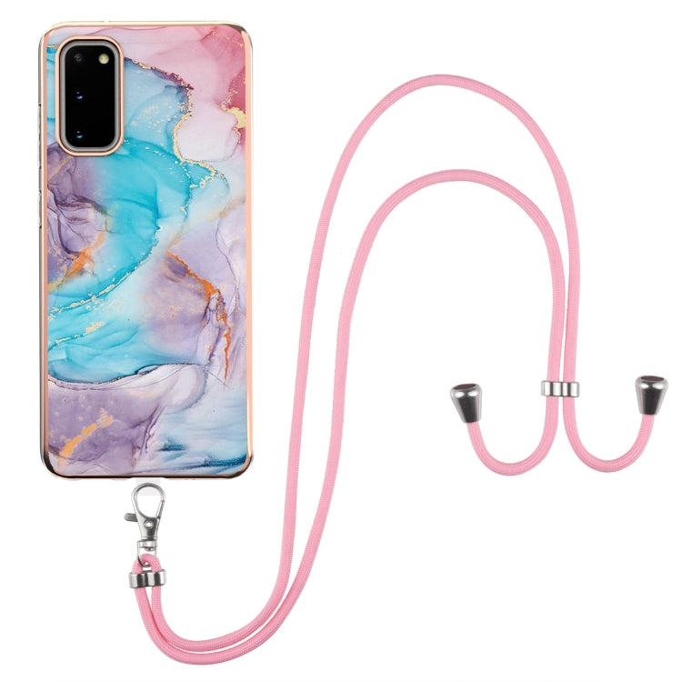 Electroplating Pattern IMD TPU Shockproof Case with Neck Lanyard, For Samsung Galaxy A82 5G, For Samsung Galaxy M11 / A11, For Samsung Galaxy S20, For Samsung Galaxy S20 FE 5G / 4G, For Samsung Galaxy S20+, For Samsung Galaxy S20 Ultra                 ...