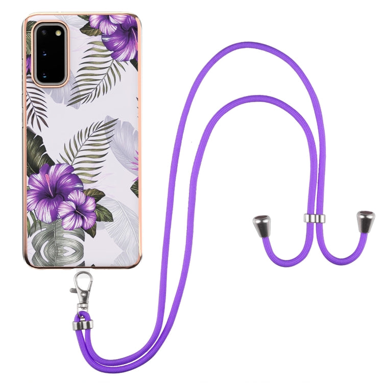 Electroplating Pattern IMD TPU Shockproof Case with Neck Lanyard, For Samsung Galaxy A82 5G, For Samsung Galaxy M11 / A11, For Samsung Galaxy S20, For Samsung Galaxy S20 FE 5G / 4G, For Samsung Galaxy S20+, For Samsung Galaxy S20 Ultra                 ...