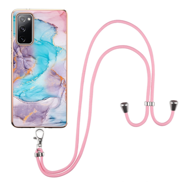 Electroplating Pattern IMD TPU Shockproof Case with Neck Lanyard, For Samsung Galaxy A82 5G, For Samsung Galaxy M11 / A11, For Samsung Galaxy S20, For Samsung Galaxy S20 FE 5G / 4G, For Samsung Galaxy S20+, For Samsung Galaxy S20 Ultra                 ...