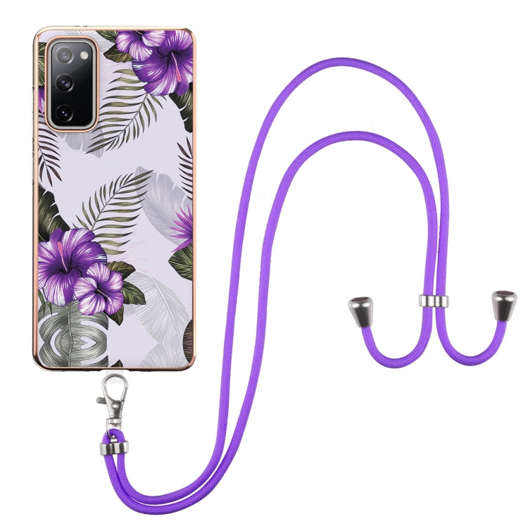 Electroplating Pattern IMD TPU Shockproof Case with Neck Lanyard, For Samsung Galaxy A82 5G, For Samsung Galaxy M11 / A11, For Samsung Galaxy S20, For Samsung Galaxy S20 FE 5G / 4G, For Samsung Galaxy S20+, For Samsung Galaxy S20 Ultra                 ...