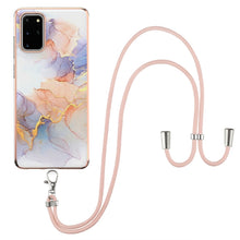 Load image into Gallery viewer, Electroplating Pattern IMD TPU Shockproof Case with Neck Lanyard, For Samsung Galaxy A82 5G, For Samsung Galaxy M11 / A11, For Samsung Galaxy S20, For Samsung Galaxy S20 FE 5G / 4G, For Samsung Galaxy S20+, For Samsung Galaxy S20 Ultra                 ...