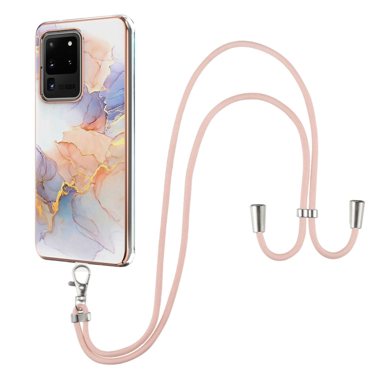 Electroplating Pattern IMD TPU Shockproof Case with Neck Lanyard, For Samsung Galaxy A82 5G, For Samsung Galaxy M11 / A11, For Samsung Galaxy S20, For Samsung Galaxy S20 FE 5G / 4G, For Samsung Galaxy S20+, For Samsung Galaxy S20 Ultra                 ...