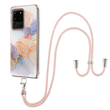 Load image into Gallery viewer, Electroplating Pattern IMD TPU Shockproof Case with Neck Lanyard, For Samsung Galaxy A82 5G, For Samsung Galaxy M11 / A11, For Samsung Galaxy S20, For Samsung Galaxy S20 FE 5G / 4G, For Samsung Galaxy S20+, For Samsung Galaxy S20 Ultra                 ...