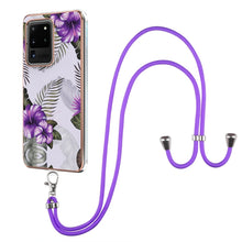 Load image into Gallery viewer, Electroplating Pattern IMD TPU Shockproof Case with Neck Lanyard, For Samsung Galaxy A82 5G, For Samsung Galaxy M11 / A11, For Samsung Galaxy S20, For Samsung Galaxy S20 FE 5G / 4G, For Samsung Galaxy S20+, For Samsung Galaxy S20 Ultra                 ...