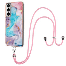 Load image into Gallery viewer, Electroplating Pattern IMD TPU Shockproof Case with Neck Lanyard, For Samsung Galaxy A82 5G, For Samsung Galaxy M11 / A11, For Samsung Galaxy S20, For Samsung Galaxy S20 FE 5G / 4G, For Samsung Galaxy S20+, For Samsung Galaxy S20 Ultra                 ...