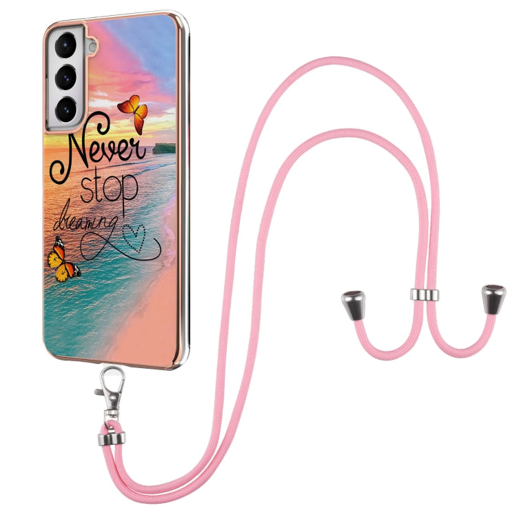 Electroplating Pattern IMD TPU Shockproof Case with Neck Lanyard, For Samsung Galaxy A82 5G, For Samsung Galaxy M11 / A11, For Samsung Galaxy S20, For Samsung Galaxy S20 FE 5G / 4G, For Samsung Galaxy S20+, For Samsung Galaxy S20 Ultra                 ...
