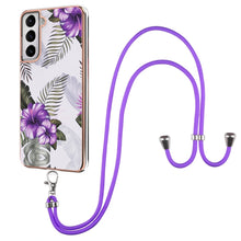 Load image into Gallery viewer, Electroplating Pattern IMD TPU Shockproof Case with Neck Lanyard, For Samsung Galaxy A82 5G, For Samsung Galaxy M11 / A11, For Samsung Galaxy S20, For Samsung Galaxy S20 FE 5G / 4G, For Samsung Galaxy S20+, For Samsung Galaxy S20 Ultra                 ...