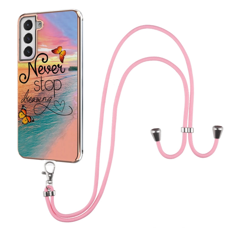 Electroplating Pattern IMD TPU Shockproof Case with Neck Lanyard, For Samsung Galaxy A82 5G, For Samsung Galaxy M11 / A11, For Samsung Galaxy S20, For Samsung Galaxy S20 FE 5G / 4G, For Samsung Galaxy S20+, For Samsung Galaxy S20 Ultra                 ...