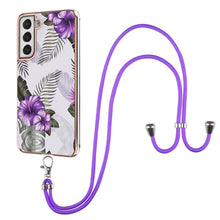 Load image into Gallery viewer, Electroplating Pattern IMD TPU Shockproof Case with Neck Lanyard, For Samsung Galaxy A82 5G, For Samsung Galaxy M11 / A11, For Samsung Galaxy S20, For Samsung Galaxy S20 FE 5G / 4G, For Samsung Galaxy S20+, For Samsung Galaxy S20 Ultra                 ...