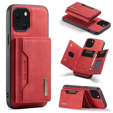 Load image into Gallery viewer, DG.MING M2 Series 3-Fold Card Bag + Magnetic Shockproof Case with Wallet &amp; Holder Function, For iPhone 13 mini, For iPhone 13, For iPhone 13 Pro, For iPhone 13 Pro Max