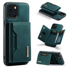Load image into Gallery viewer, DG.MING M2 Series 3-Fold Card Bag + Magnetic Shockproof Case with Wallet &amp; Holder Function, For iPhone 13 mini, For iPhone 13, For iPhone 13 Pro, For iPhone 13 Pro Max