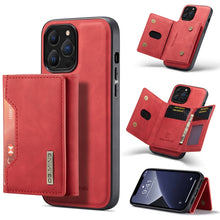 Load image into Gallery viewer, DG.MING M2 Series 3-Fold Card Bag + Magnetic Shockproof Case with Wallet &amp; Holder Function, For iPhone 13 mini, For iPhone 13, For iPhone 13 Pro, For iPhone 13 Pro Max