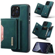 Load image into Gallery viewer, DG.MING M2 Series 3-Fold Card Bag + Magnetic Shockproof Case with Wallet &amp; Holder Function, For iPhone 13 mini, For iPhone 13, For iPhone 13 Pro, For iPhone 13 Pro Max