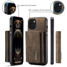 Load image into Gallery viewer, DG.MING M1 Series 3-Fold Multi Card Wallet + Magnetic Shockproof Case with Holder Function, For iPhone 13 mini, For iPhone 13, For iPhone 13 Pro, For iPhone 13 Pro Max