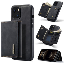 Load image into Gallery viewer, DG.MING M1 Series 3-Fold Multi Card Wallet + Magnetic Shockproof Case with Holder Function, For iPhone 13 mini, For iPhone 13, For iPhone 13 Pro, For iPhone 13 Pro Max