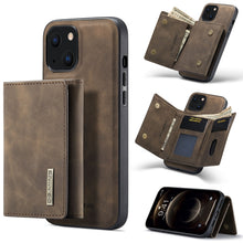 Load image into Gallery viewer, DG.MING M1 Series 3-Fold Multi Card Wallet + Magnetic Shockproof Case with Holder Function, For iPhone 13 mini, For iPhone 13, For iPhone 13 Pro, For iPhone 13 Pro Max