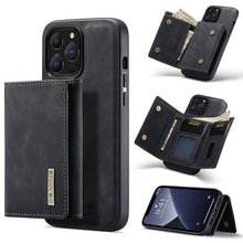 Load image into Gallery viewer, DG.MING M1 Series 3-Fold Multi Card Wallet + Magnetic Shockproof Case with Holder Function, For iPhone 13 mini, For iPhone 13, For iPhone 13 Pro, For iPhone 13 Pro Max