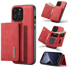 Load image into Gallery viewer, DG.MING M1 Series 3-Fold Multi Card Wallet + Magnetic Shockproof Case with Holder Function, For iPhone 13 mini, For iPhone 13, For iPhone 13 Pro, For iPhone 13 Pro Max