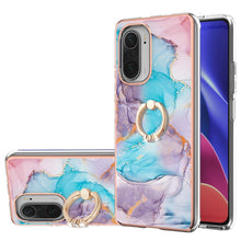 Load image into Gallery viewer, Electroplating Pattern IMD TPU Shockproof Case with Rhinestone Ring Holder, For Xiaomi Mi 11i/Poco F3/Redmi K40, For Xiaomi Poco M3/Redmi Note 9 4G, For Xiaomi Redmi 9A, For Xiaomi Mi 10 Lite 5G, For Xiaomi Mi 10T Lite 5G, For Xiaomi Mi 10T 5G/10T Pro ...