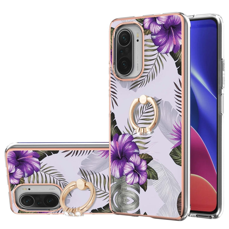 Electroplating Pattern IMD TPU Shockproof Case with Rhinestone Ring Holder, For Xiaomi Mi 11i/Poco F3/Redmi K40, For Xiaomi Poco M3/Redmi Note 9 4G, For Xiaomi Redmi 9A, For Xiaomi Mi 10 Lite 5G, For Xiaomi Mi 10T Lite 5G, For Xiaomi Mi 10T 5G/10T Pro ...