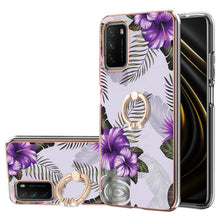 Load image into Gallery viewer, Electroplating Pattern IMD TPU Shockproof Case with Rhinestone Ring Holder, For Xiaomi Mi 11i/Poco F3/Redmi K40, For Xiaomi Poco M3/Redmi Note 9 4G, For Xiaomi Redmi 9A, For Xiaomi Mi 10 Lite 5G, For Xiaomi Mi 10T Lite 5G, For Xiaomi Mi 10T 5G/10T Pro ...