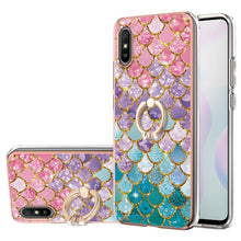 Load image into Gallery viewer, Electroplating Pattern IMD TPU Shockproof Case with Rhinestone Ring Holder, For Xiaomi Mi 11i/Poco F3/Redmi K40, For Xiaomi Poco M3/Redmi Note 9 4G, For Xiaomi Redmi 9A, For Xiaomi Mi 10 Lite 5G, For Xiaomi Mi 10T Lite 5G, For Xiaomi Mi 10T 5G/10T Pro ...