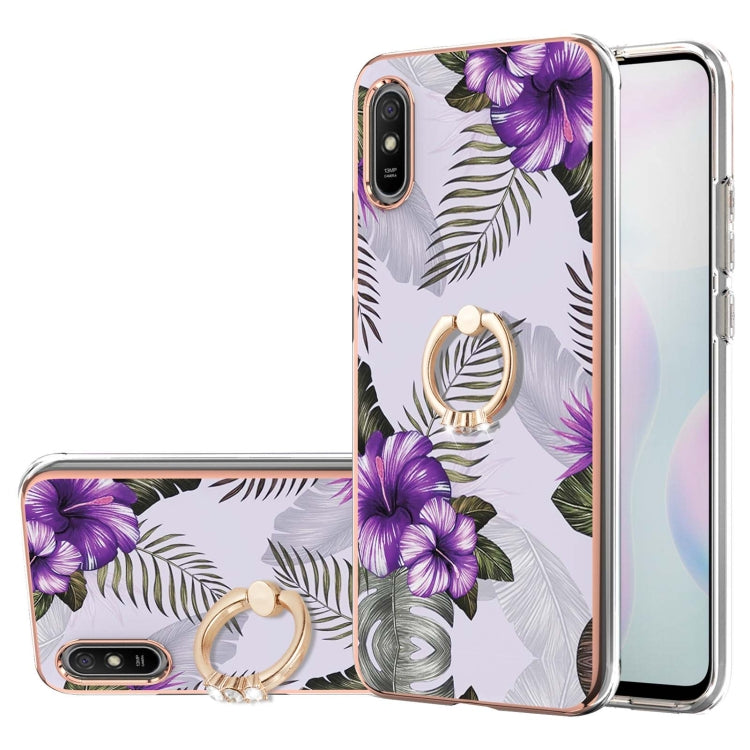 Electroplating Pattern IMD TPU Shockproof Case with Rhinestone Ring Holder, For Xiaomi Mi 11i/Poco F3/Redmi K40, For Xiaomi Poco M3/Redmi Note 9 4G, For Xiaomi Redmi 9A, For Xiaomi Mi 10 Lite 5G, For Xiaomi Mi 10T Lite 5G, For Xiaomi Mi 10T 5G/10T Pro ...
