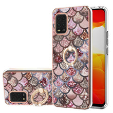 Load image into Gallery viewer, Electroplating Pattern IMD TPU Shockproof Case with Rhinestone Ring Holder, For Xiaomi Mi 11i/Poco F3/Redmi K40, For Xiaomi Poco M3/Redmi Note 9 4G, For Xiaomi Redmi 9A, For Xiaomi Mi 10 Lite 5G, For Xiaomi Mi 10T Lite 5G, For Xiaomi Mi 10T 5G/10T Pro ...