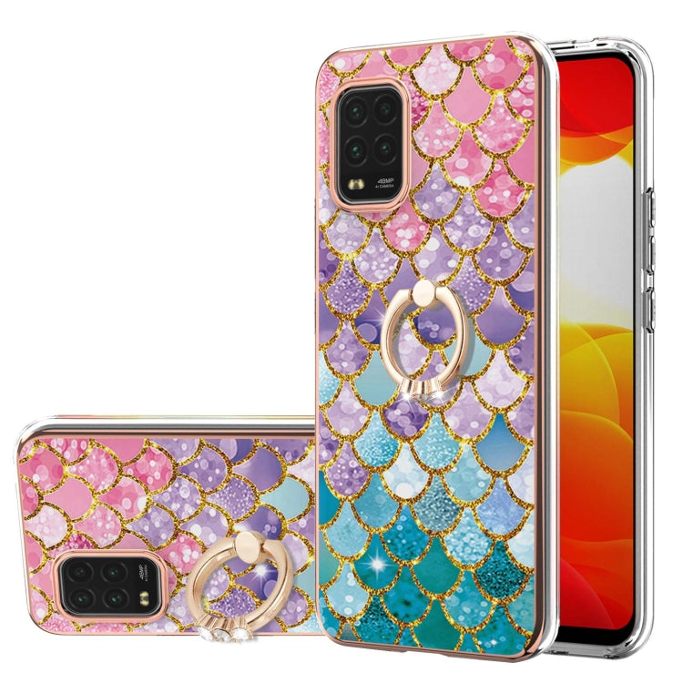 Electroplating Pattern IMD TPU Shockproof Case with Rhinestone Ring Holder, For Xiaomi Mi 11i/Poco F3/Redmi K40, For Xiaomi Poco M3/Redmi Note 9 4G, For Xiaomi Redmi 9A, For Xiaomi Mi 10 Lite 5G, For Xiaomi Mi 10T Lite 5G, For Xiaomi Mi 10T 5G/10T Pro ...