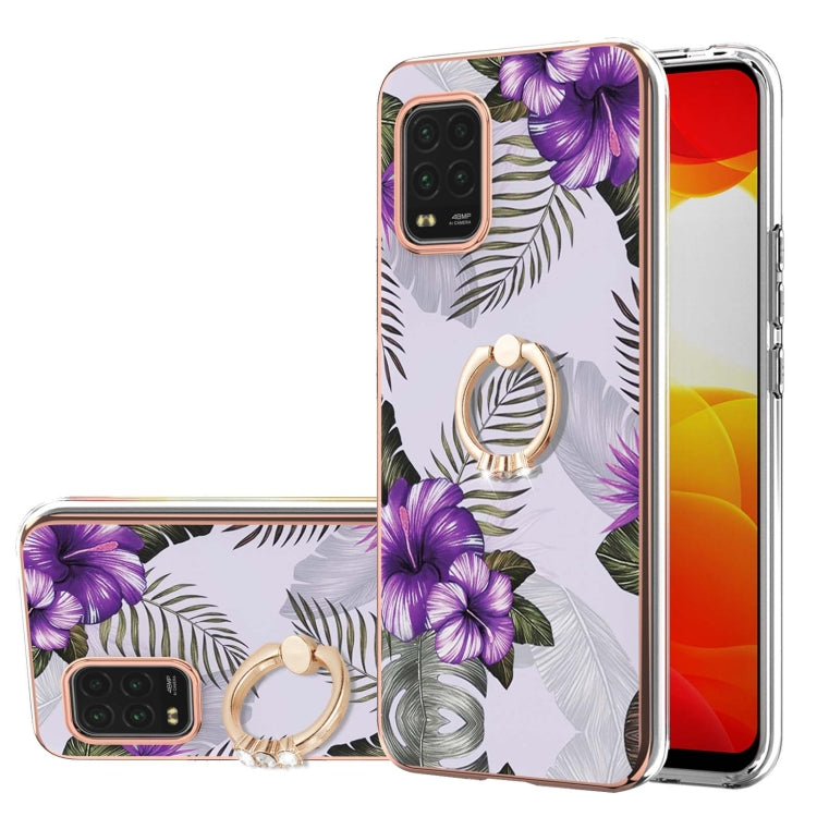 Electroplating Pattern IMD TPU Shockproof Case with Rhinestone Ring Holder, For Xiaomi Mi 11i/Poco F3/Redmi K40, For Xiaomi Poco M3/Redmi Note 9 4G, For Xiaomi Redmi 9A, For Xiaomi Mi 10 Lite 5G, For Xiaomi Mi 10T Lite 5G, For Xiaomi Mi 10T 5G/10T Pro ...