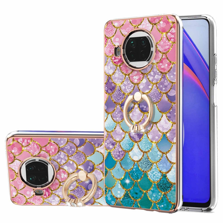 Electroplating Pattern IMD TPU Shockproof Case with Rhinestone Ring Holder, For Xiaomi Mi 11i/Poco F3/Redmi K40, For Xiaomi Poco M3/Redmi Note 9 4G, For Xiaomi Redmi 9A, For Xiaomi Mi 10 Lite 5G, For Xiaomi Mi 10T Lite 5G, For Xiaomi Mi 10T 5G/10T Pro ...
