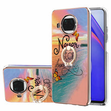 Load image into Gallery viewer, Electroplating Pattern IMD TPU Shockproof Case with Rhinestone Ring Holder, For Xiaomi Mi 11i/Poco F3/Redmi K40, For Xiaomi Poco M3/Redmi Note 9 4G, For Xiaomi Redmi 9A, For Xiaomi Mi 10 Lite 5G, For Xiaomi Mi 10T Lite 5G, For Xiaomi Mi 10T 5G/10T Pro ...