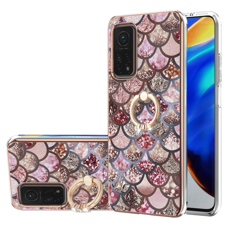 Electroplating Pattern IMD TPU Shockproof Case with Rhinestone Ring Holder, For Xiaomi Mi 11i/Poco F3/Redmi K40, For Xiaomi Poco M3/Redmi Note 9 4G, For Xiaomi Redmi 9A, For Xiaomi Mi 10 Lite 5G, For Xiaomi Mi 10T Lite 5G, For Xiaomi Mi 10T 5G/10T Pro ...