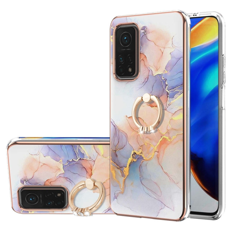 Electroplating Pattern IMD TPU Shockproof Case with Rhinestone Ring Holder, For Xiaomi Mi 11i/Poco F3/Redmi K40, For Xiaomi Poco M3/Redmi Note 9 4G, For Xiaomi Redmi 9A, For Xiaomi Mi 10 Lite 5G, For Xiaomi Mi 10T Lite 5G, For Xiaomi Mi 10T 5G/10T Pro ...
