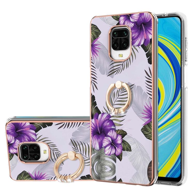 Electroplating Pattern IMD TPU Shockproof Case with Rhinestone Ring Holder, For Xiaomi Mi 11i/Poco F3/Redmi K40, For Xiaomi Poco M3/Redmi Note 9 4G, For Xiaomi Redmi 9A, For Xiaomi Mi 10 Lite 5G, For Xiaomi Mi 10T Lite 5G, For Xiaomi Mi 10T 5G/10T Pro ...
