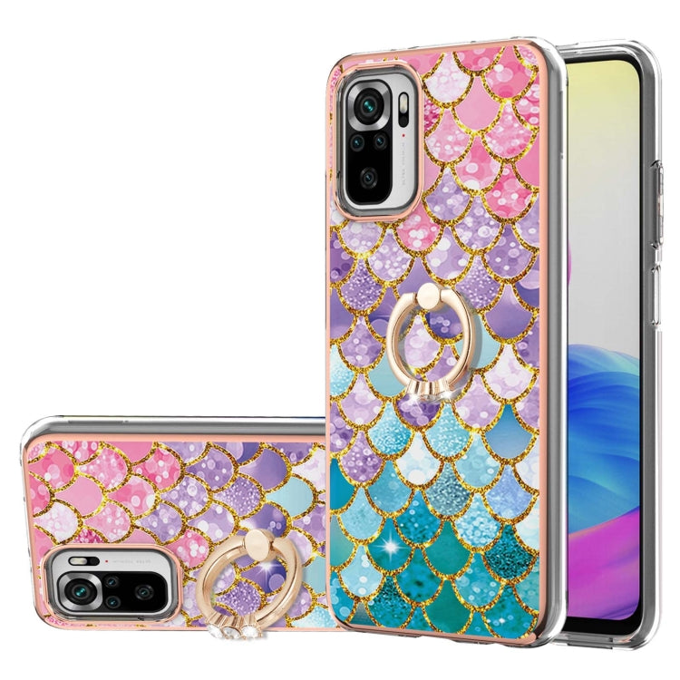 Electroplating Pattern IMD TPU Shockproof Case with Rhinestone Ring Holder, For Xiaomi Mi 11i/Poco F3/Redmi K40, For Xiaomi Poco M3/Redmi Note 9 4G, For Xiaomi Redmi 9A, For Xiaomi Mi 10 Lite 5G, For Xiaomi Mi 10T Lite 5G, For Xiaomi Mi 10T 5G/10T Pro ...