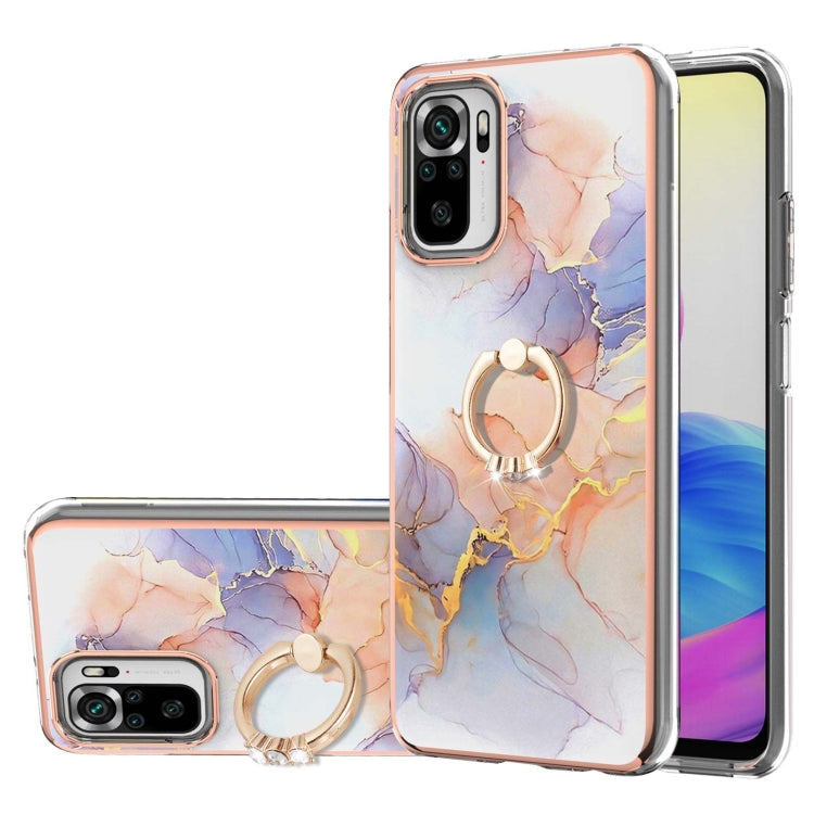Electroplating Pattern IMD TPU Shockproof Case with Rhinestone Ring Holder, For Xiaomi Mi 11i/Poco F3/Redmi K40, For Xiaomi Poco M3/Redmi Note 9 4G, For Xiaomi Redmi 9A, For Xiaomi Mi 10 Lite 5G, For Xiaomi Mi 10T Lite 5G, For Xiaomi Mi 10T 5G/10T Pro ...
