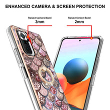 Load image into Gallery viewer, Electroplating Pattern IMD TPU Shockproof Case with Rhinestone Ring Holder, For Xiaomi Redmi Note 10 Pro/ 10 Pro Max, For Xiaomi Poco X3 NFC