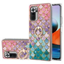 Load image into Gallery viewer, Electroplating Pattern IMD TPU Shockproof Case with Rhinestone Ring Holder, For Xiaomi Redmi Note 10 Pro/ 10 Pro Max, For Xiaomi Poco X3 NFC