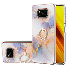 Load image into Gallery viewer, Electroplating Pattern IMD TPU Shockproof Case with Rhinestone Ring Holder, For Xiaomi Redmi Note 10 Pro/ 10 Pro Max, For Xiaomi Poco X3 NFC