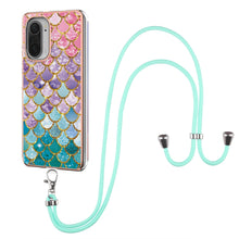 Load image into Gallery viewer, Electroplating Pattern IMD TPU Shockproof Case with Neck Lanyard, For Xiaomi Mi 11i / Poco F3, For Xiaomi Poco M3 / Redmi Note 9 4G, For Xiaomi Redmi 9A, For Xiaomi Mi 10 Lite 5G, For Xiaomi Mi 10T Lite 5G, For Xiaomi Mi 10T 5G / 10T Pro 5G            ...