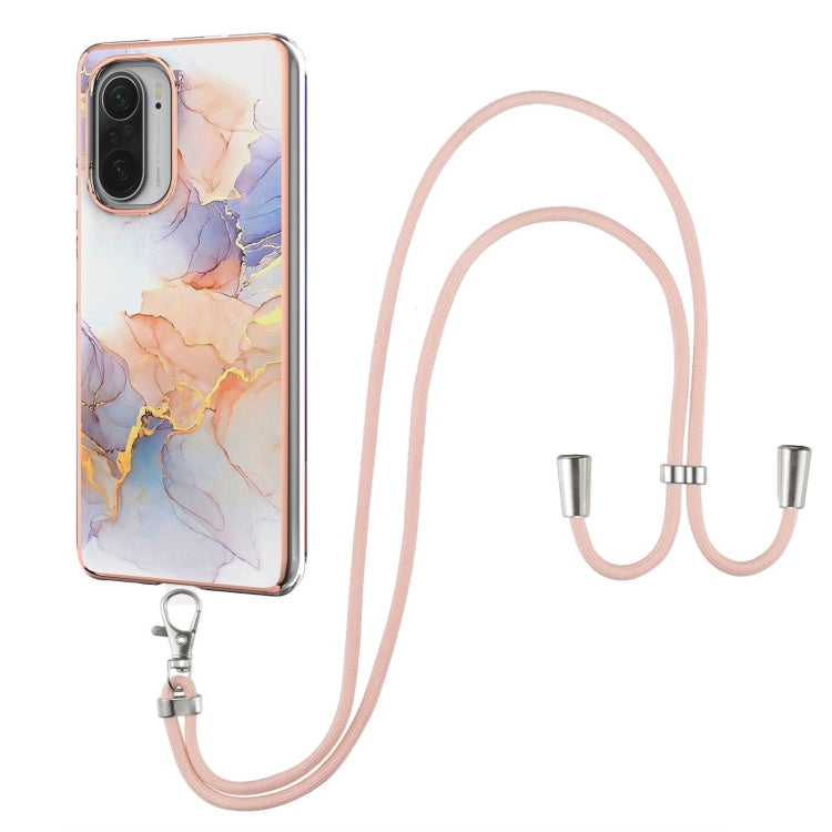 Electroplating Pattern IMD TPU Shockproof Case with Neck Lanyard, For Xiaomi Mi 11i / Poco F3, For Xiaomi Poco M3 / Redmi Note 9 4G, For Xiaomi Redmi 9A, For Xiaomi Mi 10 Lite 5G, For Xiaomi Mi 10T Lite 5G, For Xiaomi Mi 10T 5G / 10T Pro 5G            ...
