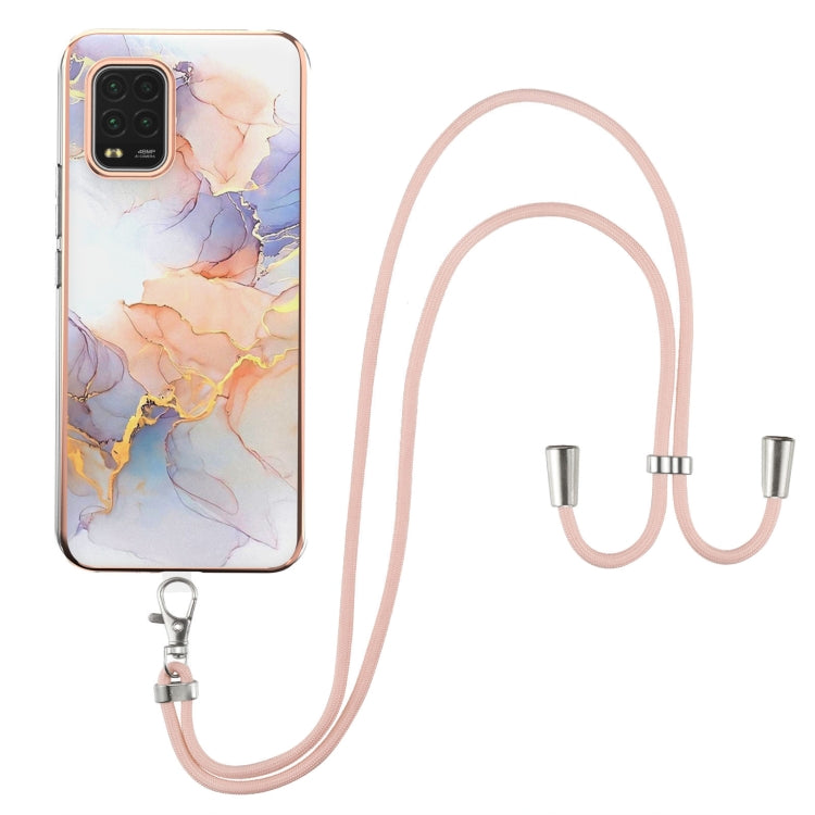 Electroplating Pattern IMD TPU Shockproof Case with Neck Lanyard, For Xiaomi Mi 11i / Poco F3, For Xiaomi Poco M3 / Redmi Note 9 4G, For Xiaomi Redmi 9A, For Xiaomi Mi 10 Lite 5G, For Xiaomi Mi 10T Lite 5G, For Xiaomi Mi 10T 5G / 10T Pro 5G            ...
