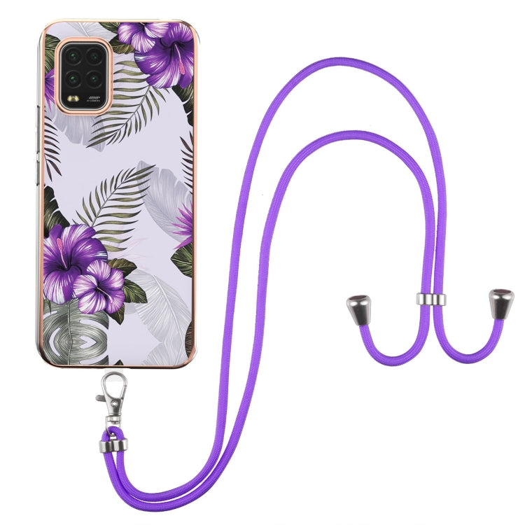 Electroplating Pattern IMD TPU Shockproof Case with Neck Lanyard, For Xiaomi Mi 11i / Poco F3, For Xiaomi Poco M3 / Redmi Note 9 4G, For Xiaomi Redmi 9A, For Xiaomi Mi 10 Lite 5G, For Xiaomi Mi 10T Lite 5G, For Xiaomi Mi 10T 5G / 10T Pro 5G            ...