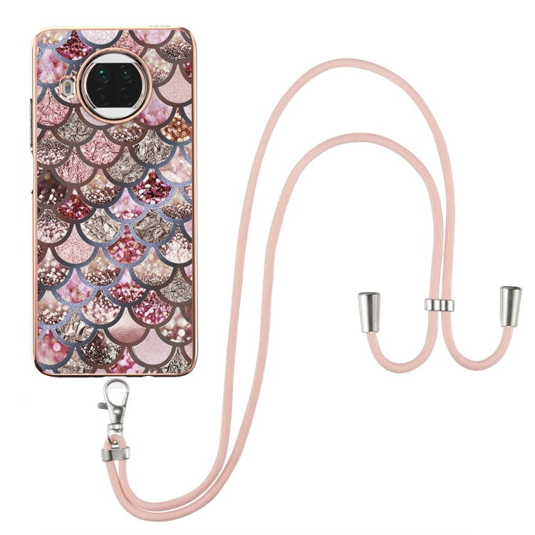 Electroplating Pattern IMD TPU Shockproof Case with Neck Lanyard, For Xiaomi Mi 11i / Poco F3, For Xiaomi Poco M3 / Redmi Note 9 4G, For Xiaomi Redmi 9A, For Xiaomi Mi 10 Lite 5G, For Xiaomi Mi 10T Lite 5G, For Xiaomi Mi 10T 5G / 10T Pro 5G            ...