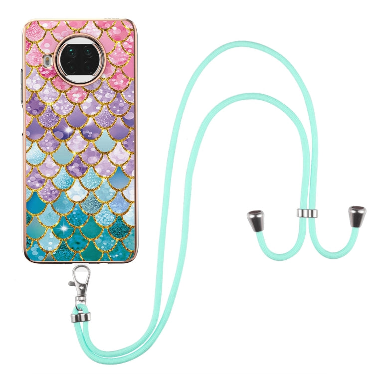 Electroplating Pattern IMD TPU Shockproof Case with Neck Lanyard, For Xiaomi Mi 11i / Poco F3, For Xiaomi Poco M3 / Redmi Note 9 4G, For Xiaomi Redmi 9A, For Xiaomi Mi 10 Lite 5G, For Xiaomi Mi 10T Lite 5G, For Xiaomi Mi 10T 5G / 10T Pro 5G            ...