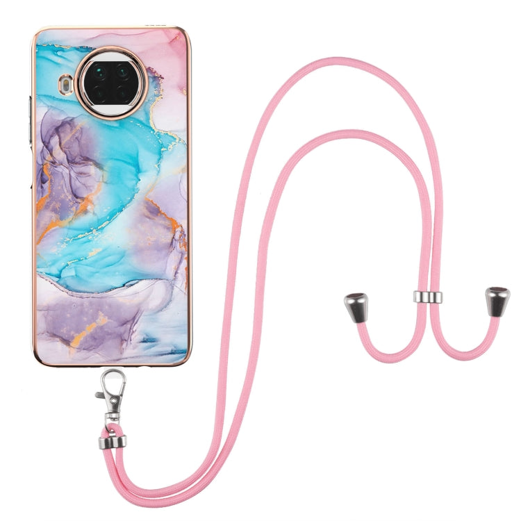 Electroplating Pattern IMD TPU Shockproof Case with Neck Lanyard, For Xiaomi Mi 11i / Poco F3, For Xiaomi Poco M3 / Redmi Note 9 4G, For Xiaomi Redmi 9A, For Xiaomi Mi 10 Lite 5G, For Xiaomi Mi 10T Lite 5G, For Xiaomi Mi 10T 5G / 10T Pro 5G            ...
