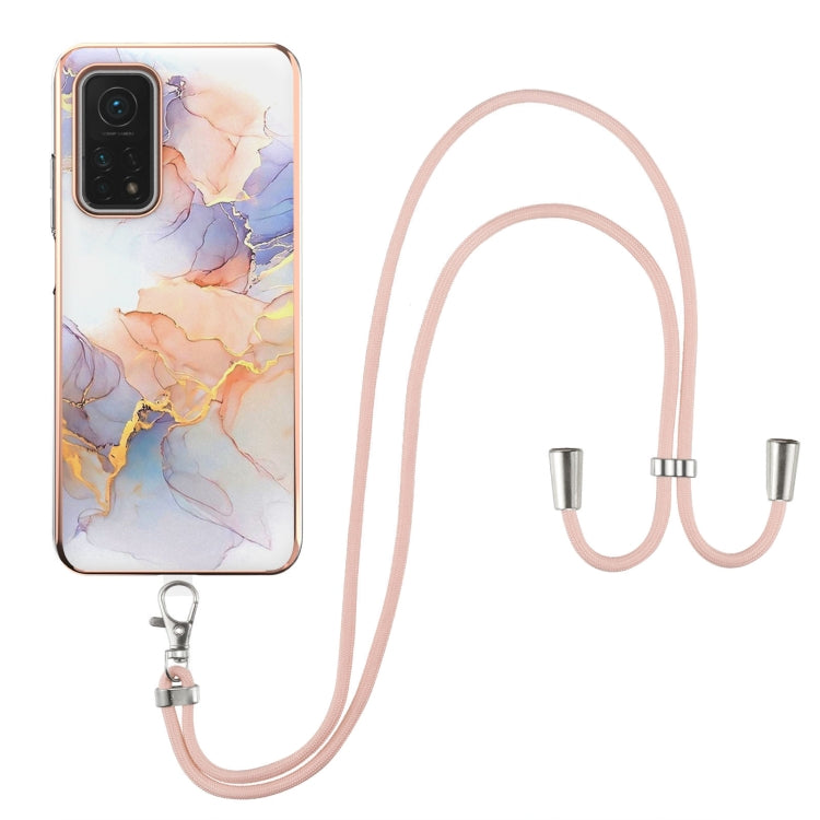 Electroplating Pattern IMD TPU Shockproof Case with Neck Lanyard, For Xiaomi Mi 11i / Poco F3, For Xiaomi Poco M3 / Redmi Note 9 4G, For Xiaomi Redmi 9A, For Xiaomi Mi 10 Lite 5G, For Xiaomi Mi 10T Lite 5G, For Xiaomi Mi 10T 5G / 10T Pro 5G            ...